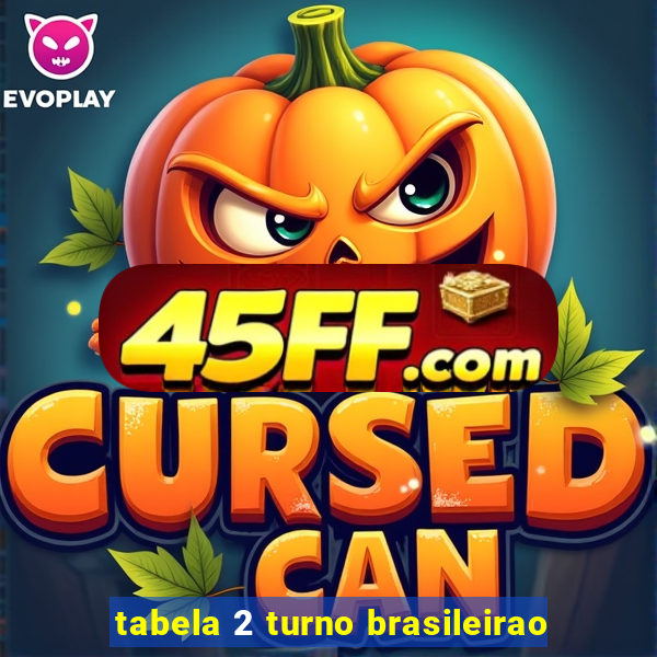 tabela 2 turno brasileirao